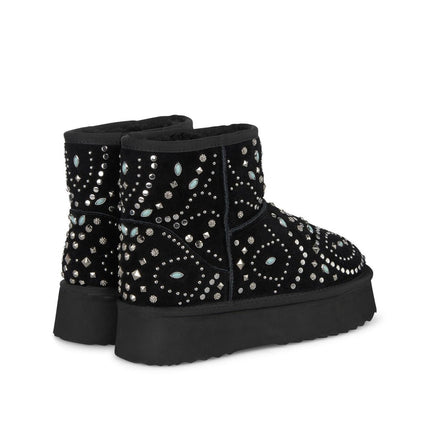 Stivaletti Imbottiti Camoscio Nero I241042 CROSTA BLACK Alma en Pena 