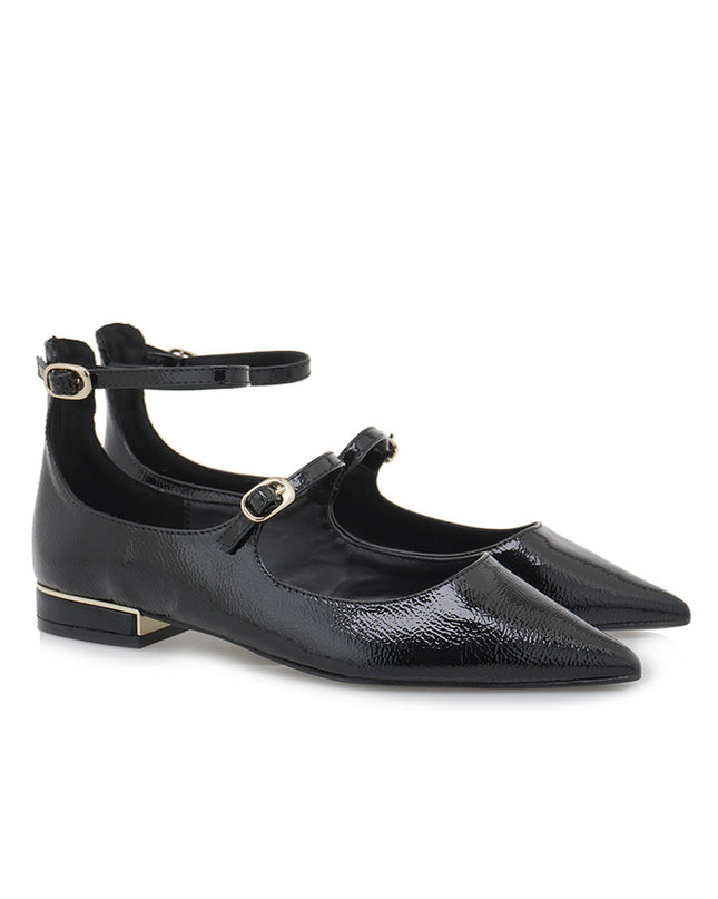 Ballerine Cinturino Donna Nero SONIA 835 BLACK Exe 