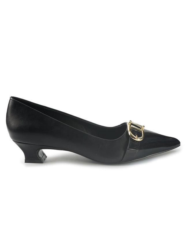 Decollete Tacco Rocchetto Basso Donna Nero VICTORIA93 BLACK Exe 