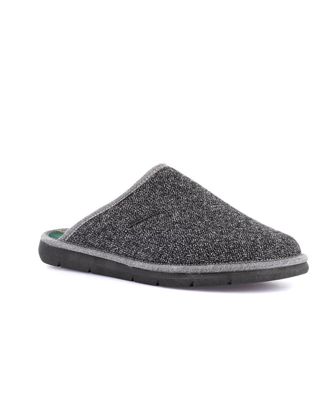 Pantofole Uomo Ciabatte in Tessuto Grigio CI1883 LOSO ANTRACITE Grunland 