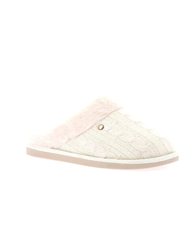 Pantofole Donna Maglia e Peluche Panna CI2475 KANT PANNA Grunland 
