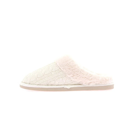 Pantofole Donna Maglia e Peluche Panna CI2475 KANT PANNA Grunland 