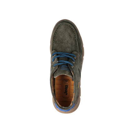 Polacchine Uomo Camoscio Verde TABASCO MOC JM42122A-020 Jeep Footwear 