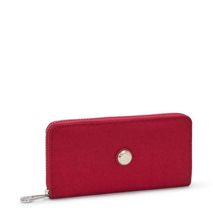 Portafogli Donna Lungo Rosso MONEY WORLD RED RED WINE Kipling 