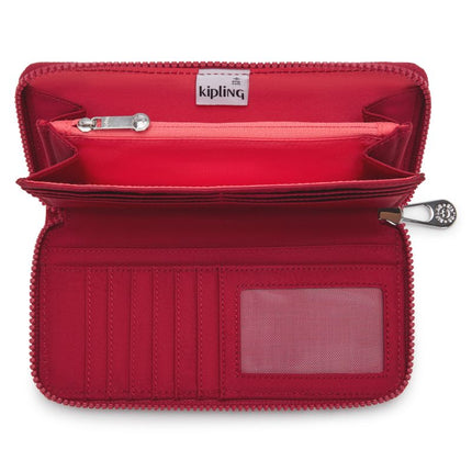 Portafogli Donna Lungo Rosso MONEY WORLD RED RED WINE Kipling 