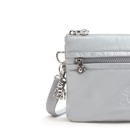 Borsetta Donna Tracolla Metallic Argento RIRI NEW BIGHT METALLIC Kipling 