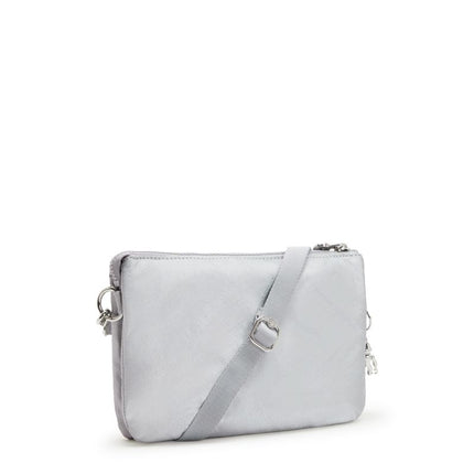 Borsetta Donna Tracolla Metallic Argento RIRI NEW BIGHT METALLIC Kipling 