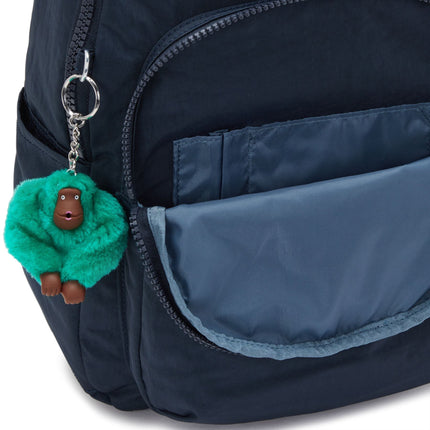 Zaino Porta Computer 11 Pollici Blu SEOUL S BLUE GREEN BLOCK Kipling 