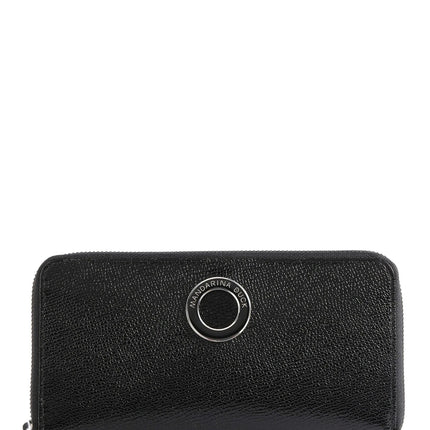 Portafogli Donna Lungo con Zip Pelle Nero FZP61 MELLOW LEATHER BLACK Mandarina Duck 