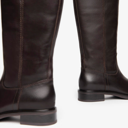 Nero Giardini Stivali Donna Tacco Basso in Pelle Marrone I408850D MORO 300 Nero Giardini 