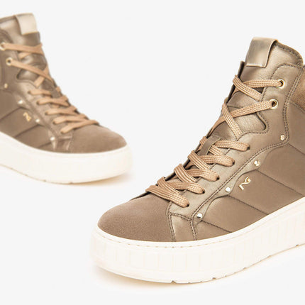 Nero Giardini Sneakers Alta Donna Platform in Pelle Argilla I411634D TALPA 501 Nero Giardini 