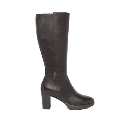 Nero Giardini Stivali Donna con Tacco Pelle Marrone I411721D MORO 300 Nero Giardini 
