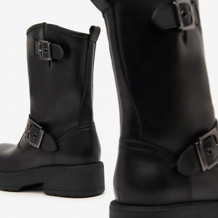 Nero Giardini Stivaletti Biker Donna  Pelle Nero I411980D NERO 100 Nero Giardini 