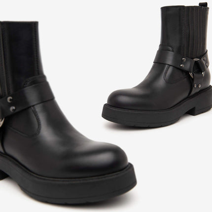 Nero Giardini Stivaletti Biker Donna  Pelle Nero I411988D NERO 100 Nero Giardini 
