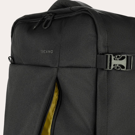 Trolley Medio Due Ruote in Tessuto Nero TUGO TROLLEY MEDIUM BLACK Tucano 
