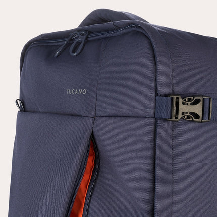 Trolley Medio Due Ruote in Tessuto Blu TUGO TROLLEY MEDIUM BLUE Tucano 