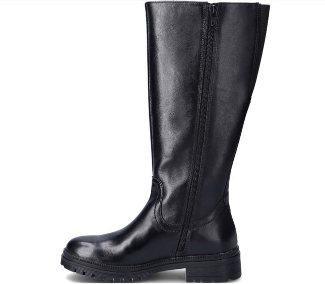 Stivali Donna in Pelle Nera WB54H12 PORTER BLACK Vueva 