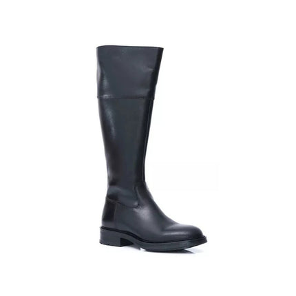 Stivali Donna Amazzone in Pelle Nero WB66H05 PORTER BLACK Vueva 