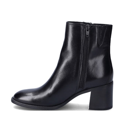 Stivaletti Donna con Tacco in Pelle Nero WH476H03P ROMA BLACK Vueva 