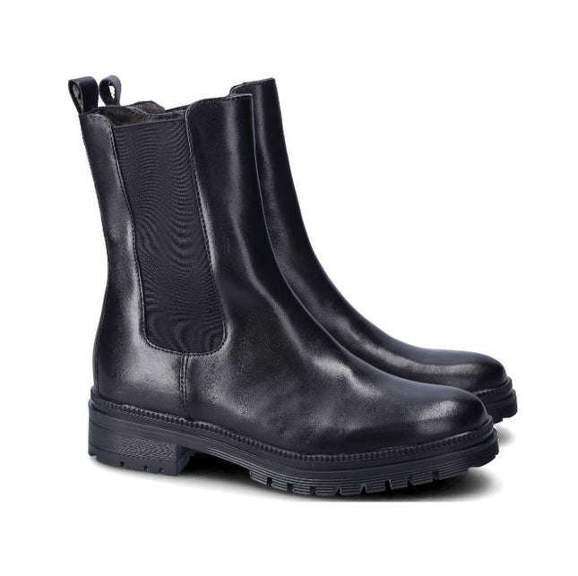Stivaletti Donna in Pelle Nera WH54H21 PORTER BLACK Vueva 