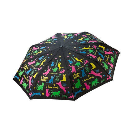 Ombrello Cambia Colore Apri Chiudi Y2266 I LOVE CATS Y-Dry 