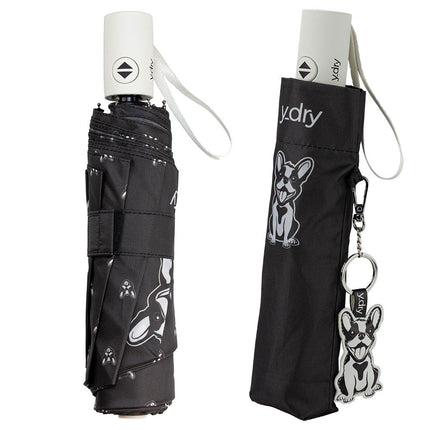 Ombrello Corto Apri Chiudi Nero Y2270 ETTORE BLACK Y-Dry 