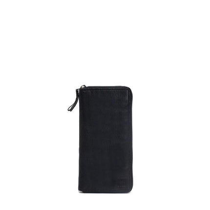 Biba Portafogli Donna Lungo con Zip in Pelle Nera BT10 BOSTON BLACK Biba 