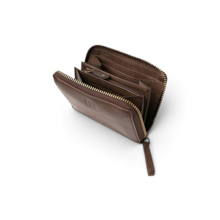 Biba Portafoglio Donna in Pelle Marrone con Zip BT11 BOSTON DARK BROWN Biba 