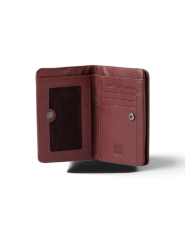 Biba Portafogli Donna con Portamonete in Pelle Bordeaux SFM4L SOFT MOUSSE BURGUNDY Biba 