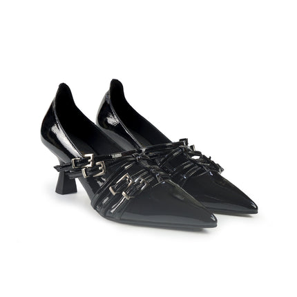 Decollete Bruno Premi a Punta in Vernice Nero BM0401 OLI ASO BLACK Bruno Premi 