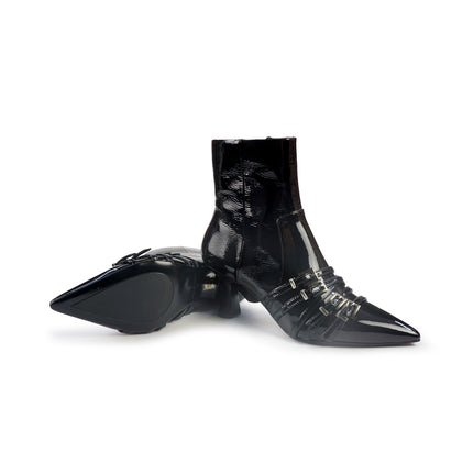 Stivaletti Bruno Premi a Punta in Vernice Nero BM0503 BLACK Bruno Premi 
