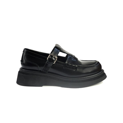 Mocassini Bruno Premi Mocassini Donna con Cinturino in Pelle Nero BM3401 RADA BABE BLACK Bruno Premi 