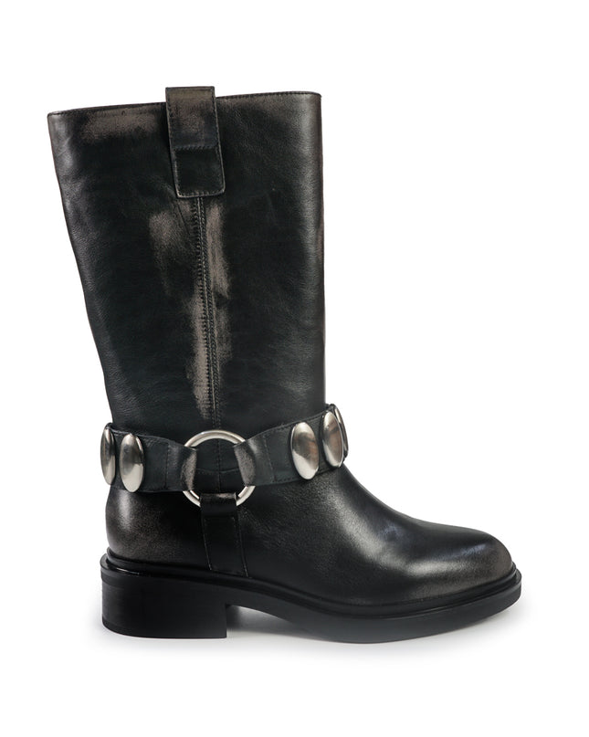 Bruno Premi Stivali Biker Donna in pelle Nero OL ALIA BM4101 OL ALIA GUN Bruno Premi 