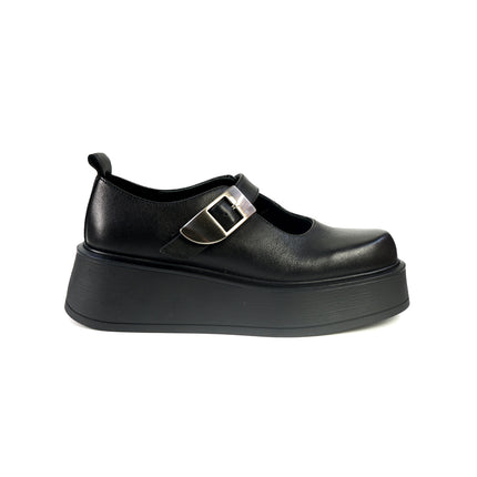 Ballerine con Zeppa Bruno Premi in Pelle Nero BM6002 BLACK Bruno Premi 