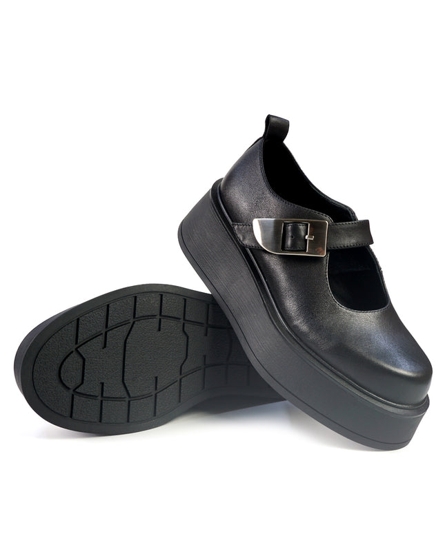 Ballerine con Zeppa Bruno Premi in Pelle Nero BM6002 BLACK Bruno Premi 