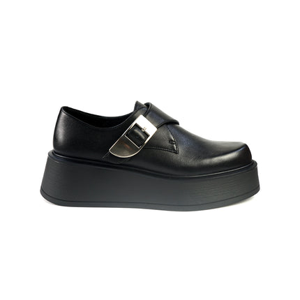 Mocassini Bruno Premi Donna con Zeppa in Pelle Nero BM6003 BLACK Bruno Premi 