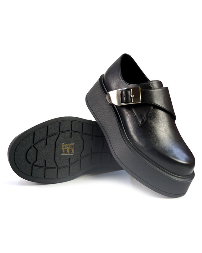 Mocassini Bruno Premi Donna con Zeppa in Pelle Nero BM6003 BLACK Bruno Premi 