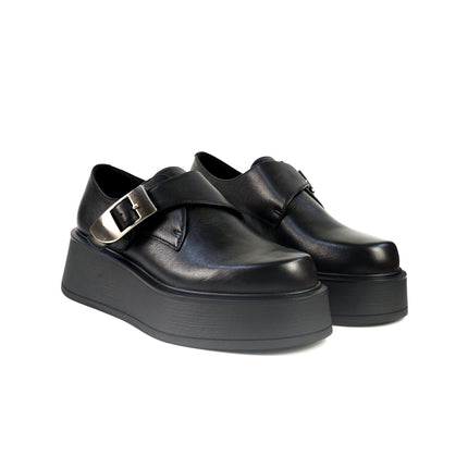 Mocassini Bruno Premi Donna con Zeppa in Pelle Nero BM6003 BLACK Bruno Premi 