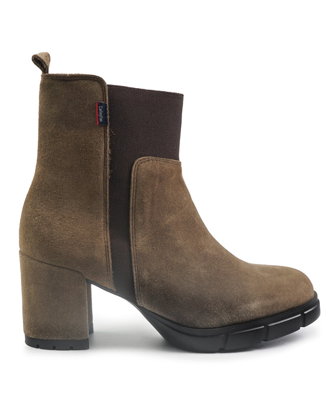 Callaghan Stivaletti Chelsea Donna con Tacco in Camoscio Tartufo 31019 PANDORA TRUFA Callaghan 