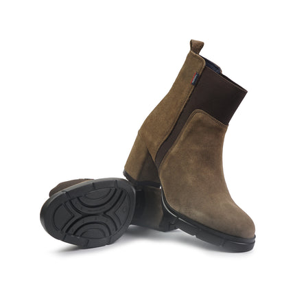 Callaghan Stivaletti Chelsea Donna con Tacco in Camoscio Tartufo 31019 PANDORA TRUFA Callaghan 