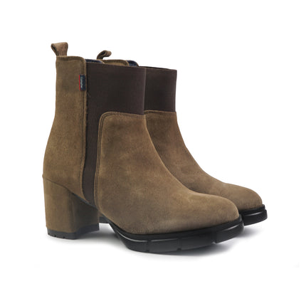 Callaghan Stivaletti Chelsea Donna con Tacco in Camoscio Tartufo 31019 PANDORA TRUFA Callaghan 
