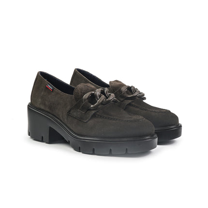 Callaghan Mocassini Donna con Catena in Camoscio Testa di Moro 35604 CLAUDIA BROWN Callaghan 