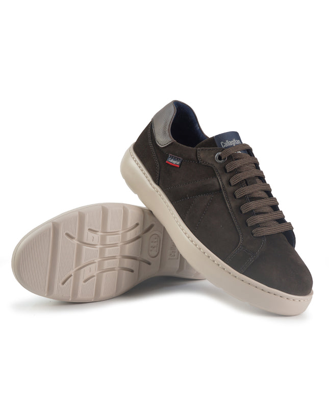 Callaghan Sneakers Uomo Bassa in Camoscio Testa di Moro 54805 PINT BROWN Callaghan 