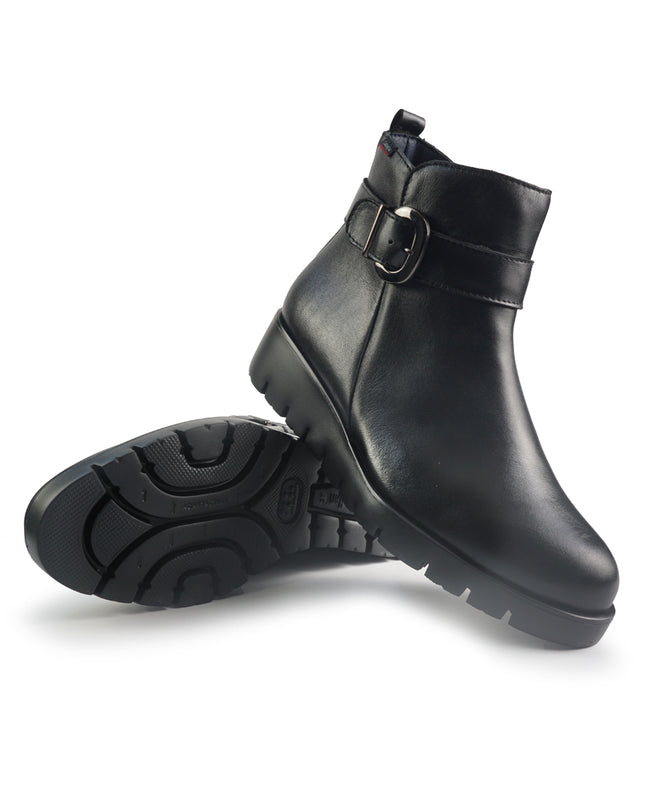 Callaghan Stivaletti Donna con Zeppa in Pelle Nero 58516 BARI BLACK Callaghan 