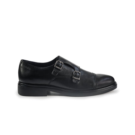 Callaghan Mocassini Uomo Doppia Fibbia in Pelle Nero 59804 CLASSI BLACK Callaghan 