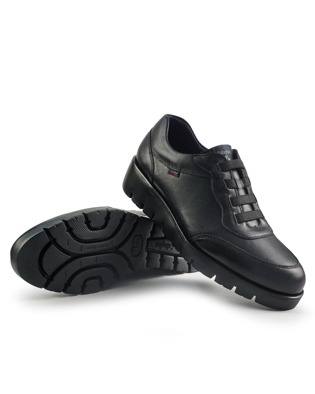 Callaghan Mocassini Slip On Donna con Zeppa in Pelle Nero 89897 HAMAN BLACK Callaghan 