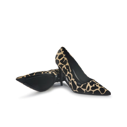 Decollete Donna a Punta Tacco a Spillo in Cavallino Animalier YA10-01M SASSO ClaudV 