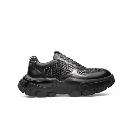 Sneakers Cult Donna con Borchie in Pelle Nero CLW4603 TAYLOR BLACK Cult 