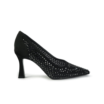 Exe Decollete Strass Gioiello Tacco Alto Nero LAMINA 255 BLACK Exe 