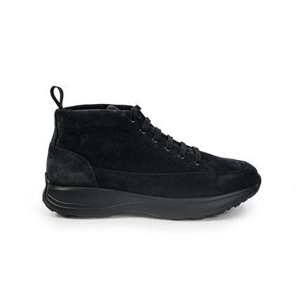 Frau Stivaletti Uomo Allacciati in Camoscio Blu 09A9 WAXY NAVY Frau 